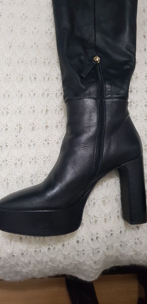 Botas em pele Zara 38