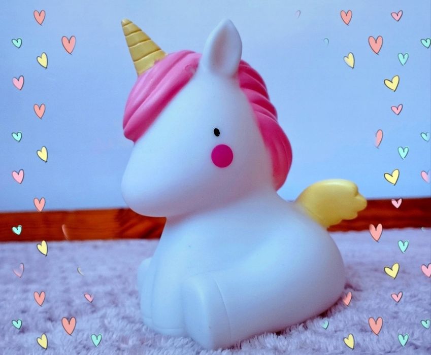 Lampka LED jednorożec na baterie