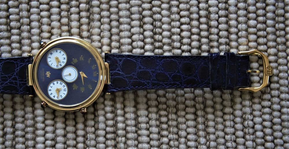 Raymond Weil - 18k Plated - Triple Time Zone - 9821 - Homen