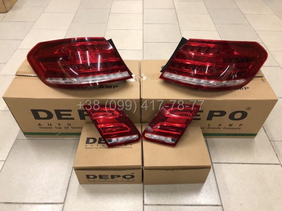 Фонари оптика стопы Mercedes E-Class W212 Фары Фари Ліхтарі Стопи