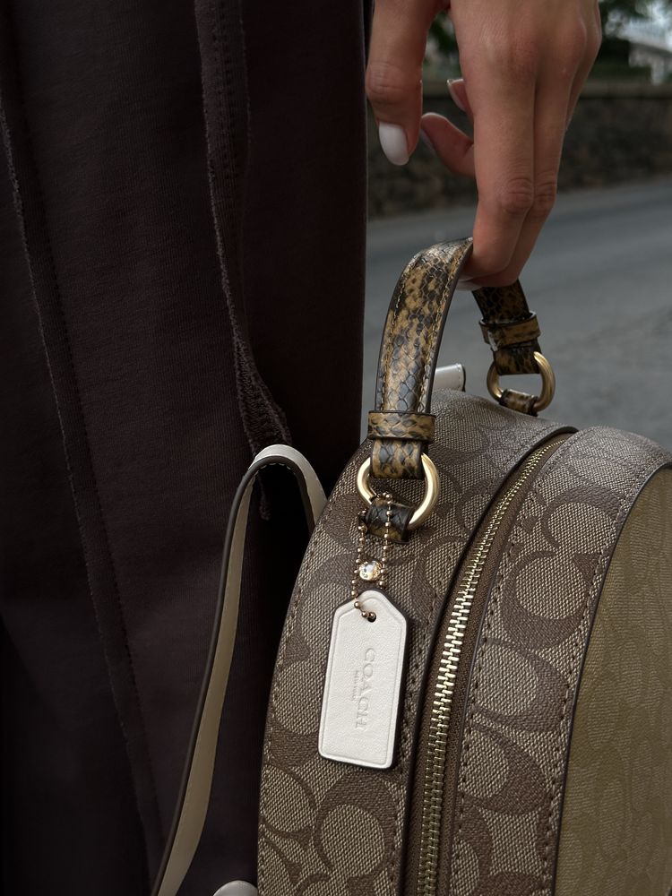 Рюкзак Coach коричневий, бежевий