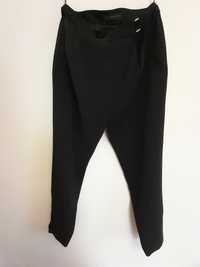 Marks & Spencer стильные чёрные брюки из плотного шёлка, р. 12
