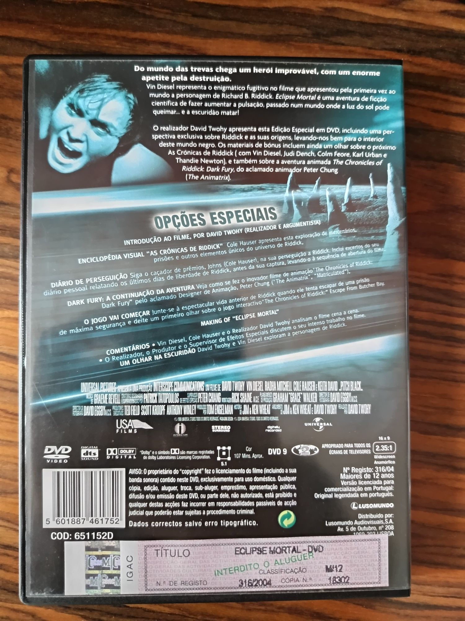 DVD eclipse mortal