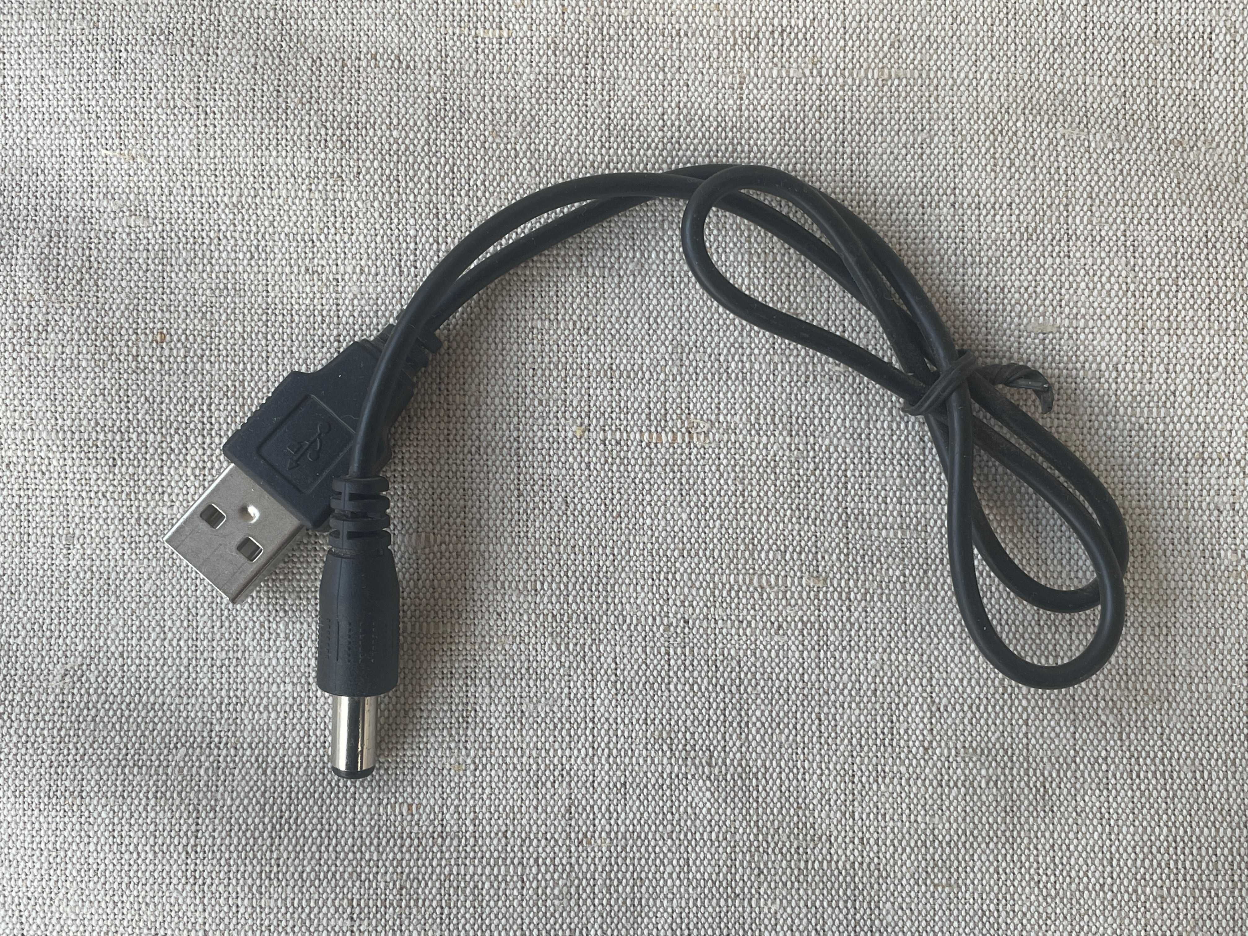 Kabel, Przewód USB / wtyk 5,5x2 mm / 0,5 m