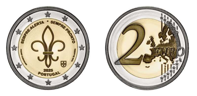 Moeda  2€ Proof -  Sempre alerta. Sempre pronto  -  Escuteiros.