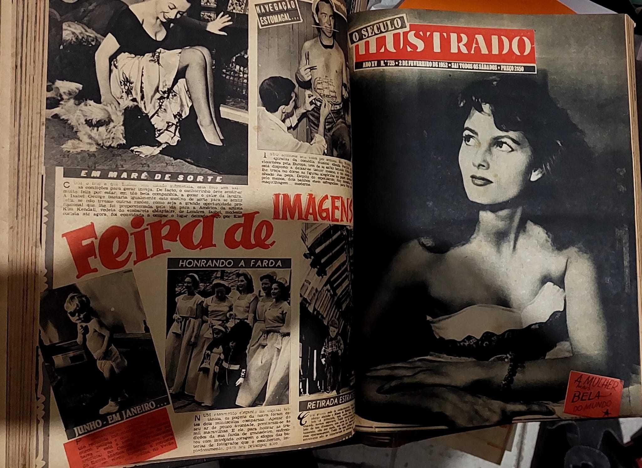 SÉCULO ILUSTRADO  - Anos completos encadernados