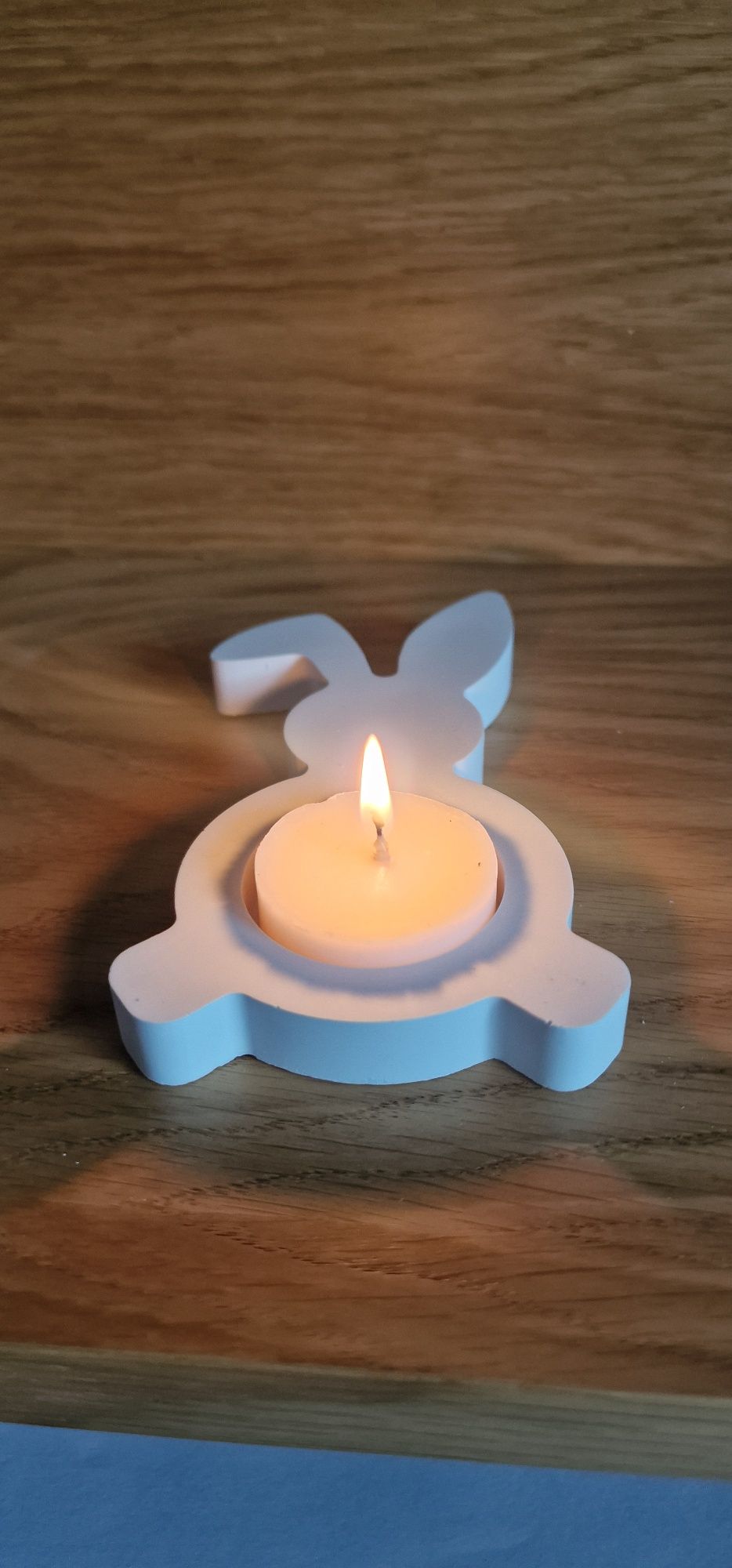 Porta velas  coelho perfumado