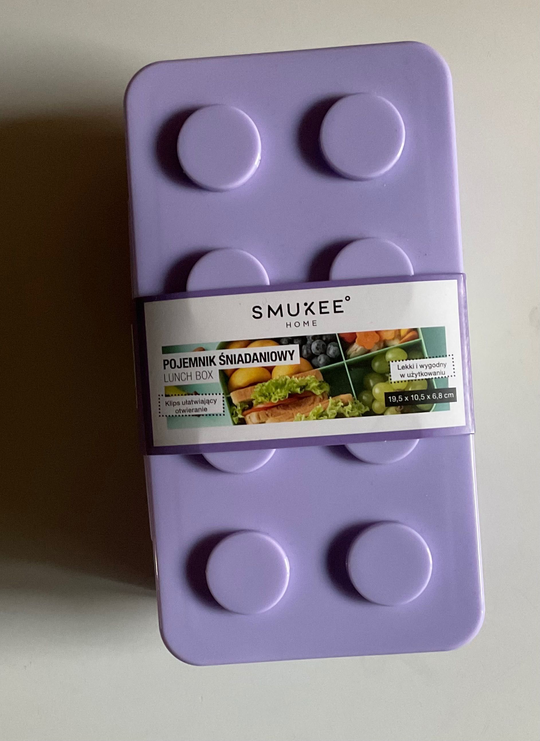 Smukee Pojemnik śniadaniowy jak klocki Lego, nowy