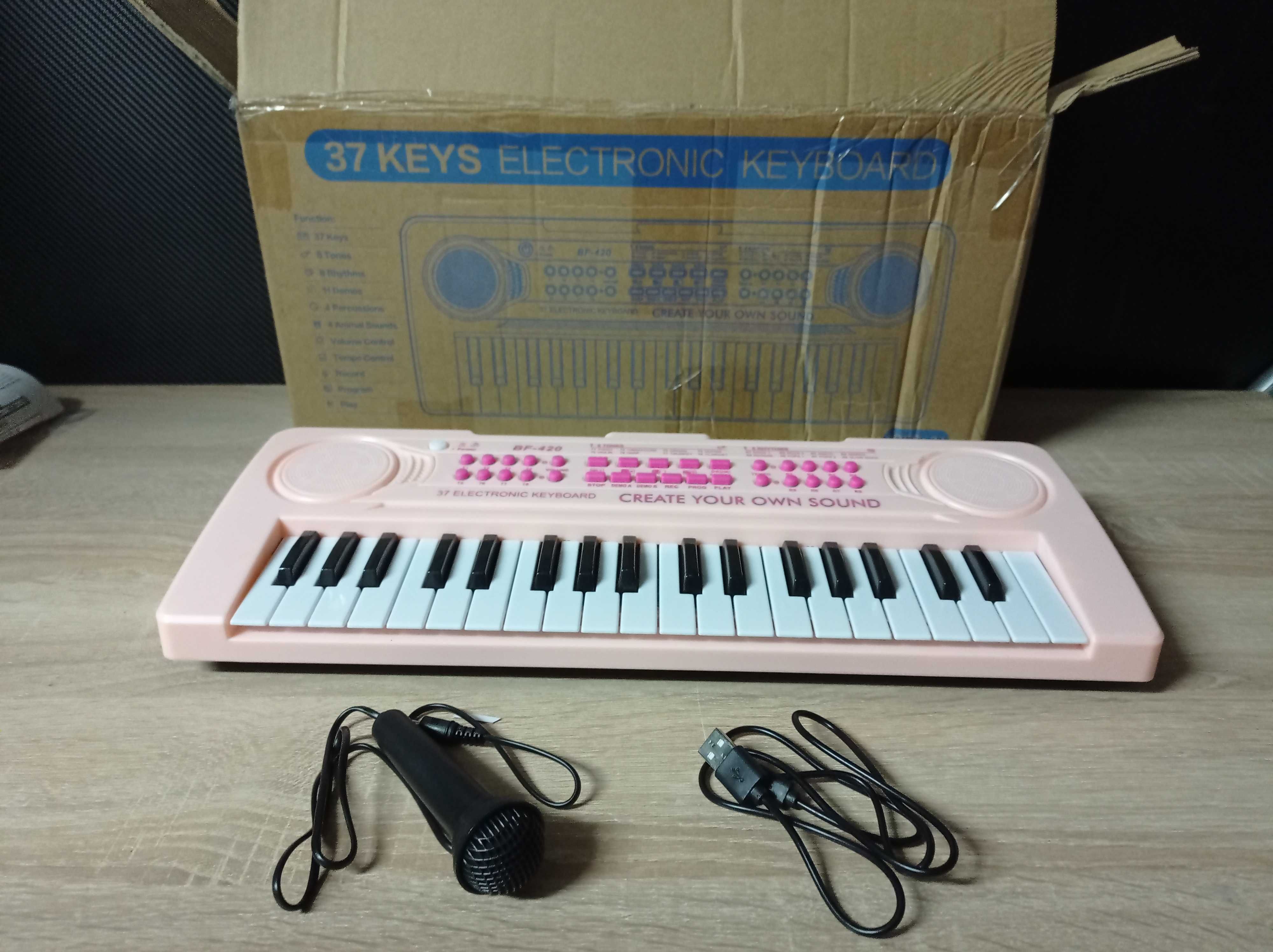 Elektroniczne pianino Keyboard 37 klawiszy