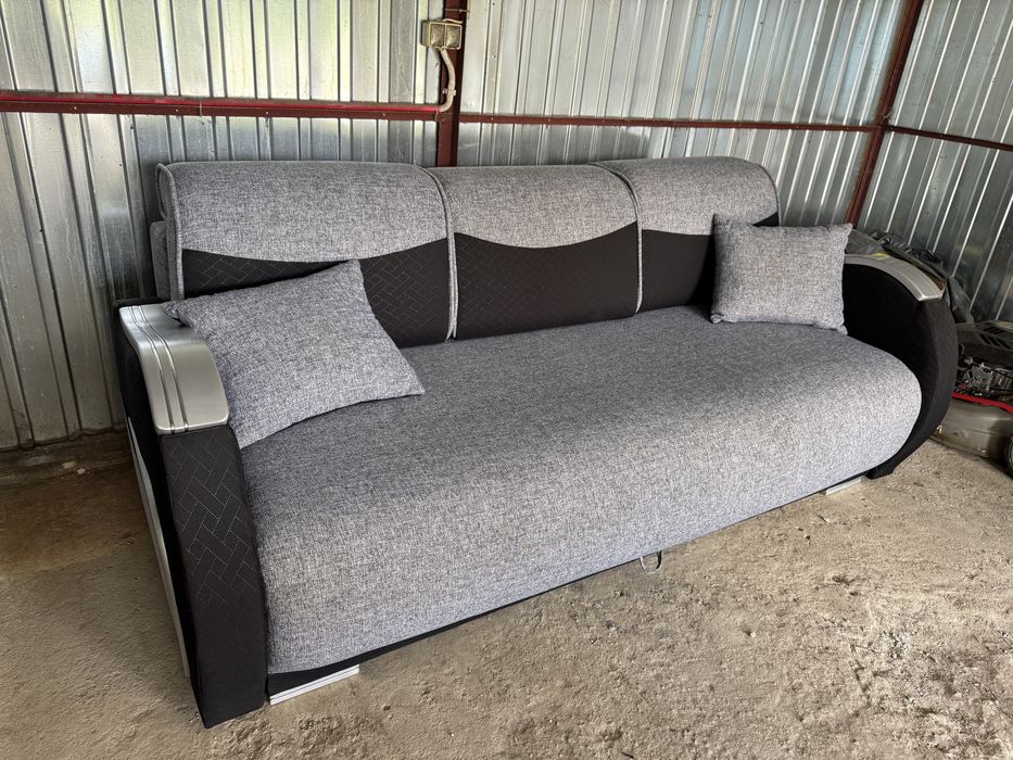 Kanapa szara z funkcją spania