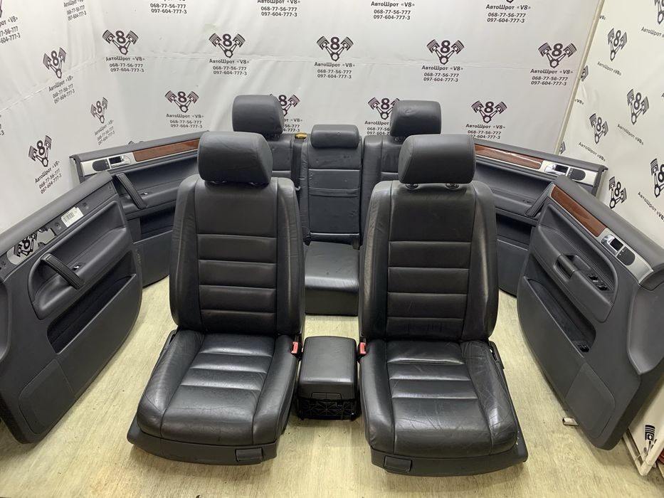 VW Touareg салон чорна шкіра туарег таурег