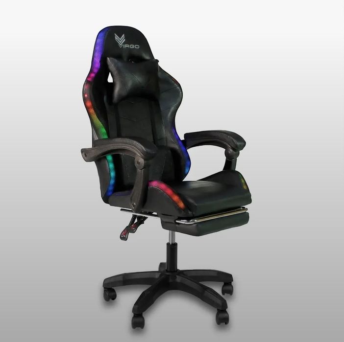 Комп'ютерне геймерське крісло з LED-підсвіткою Virgo Vecotti GT PRO