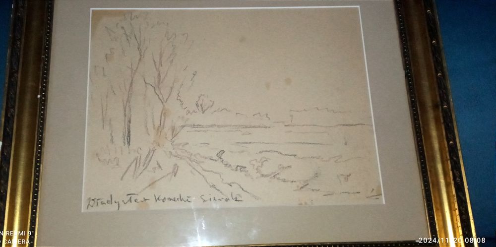 Rysunek ołówkiem Władysław Korecki .