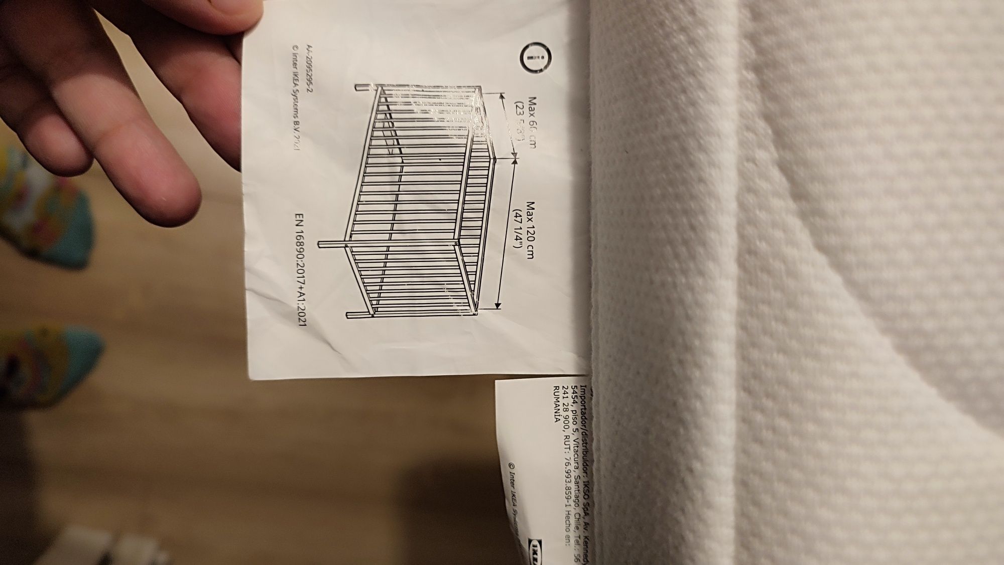 Drewniane Łóżeczko Pinio Basic 120x60 dla dziecka dla niemowlak a + ma