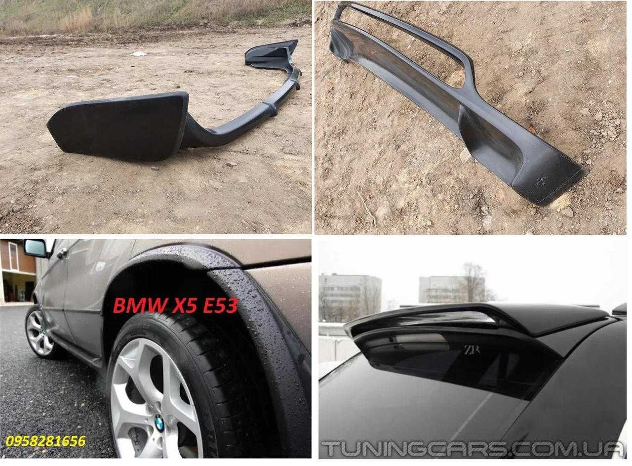 BMW X5 E53 Накладка передний задний бампер БМВ Е 53 Х5 юбка губа арки