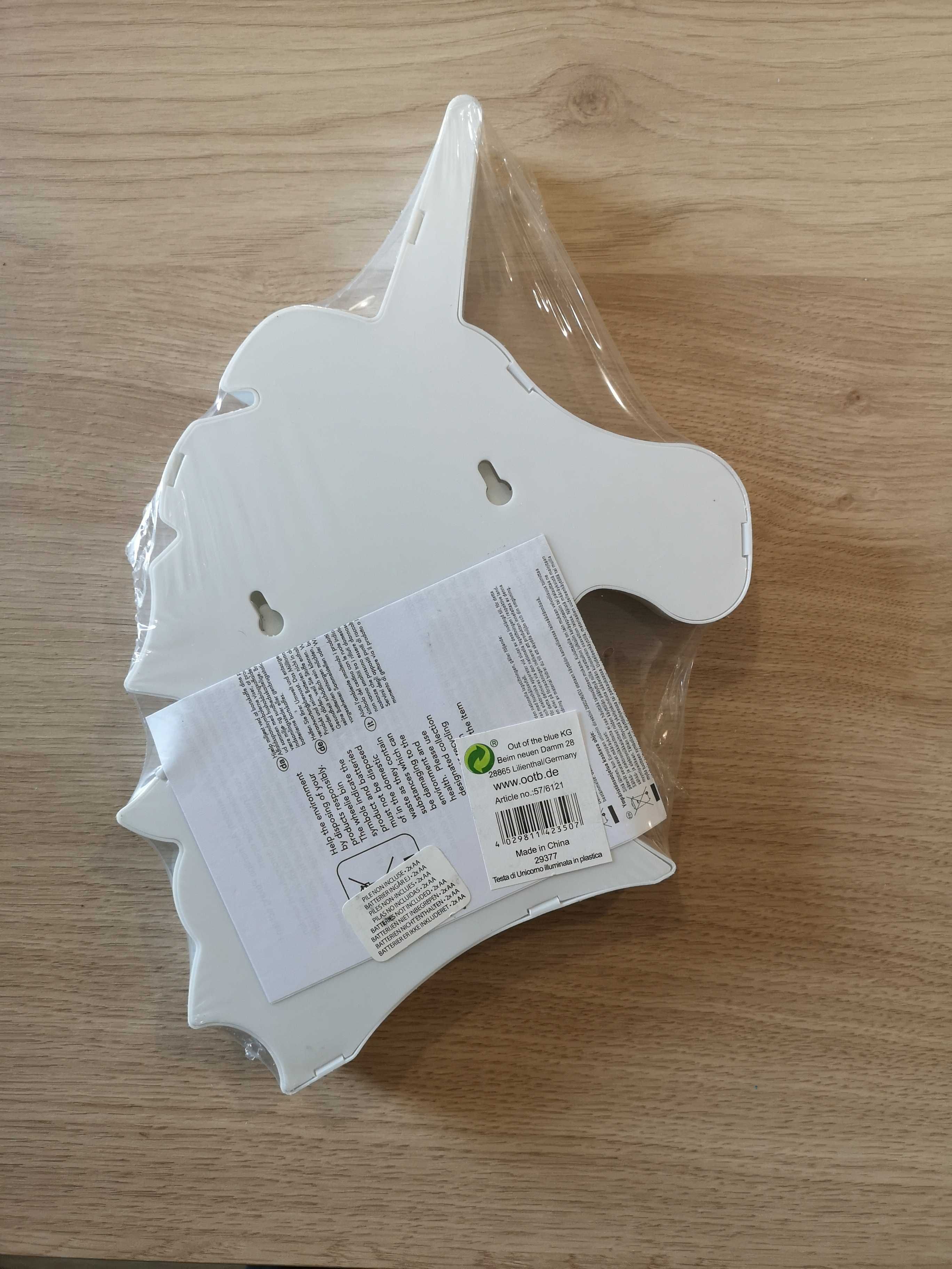 Lampka nocna jednorożec biała