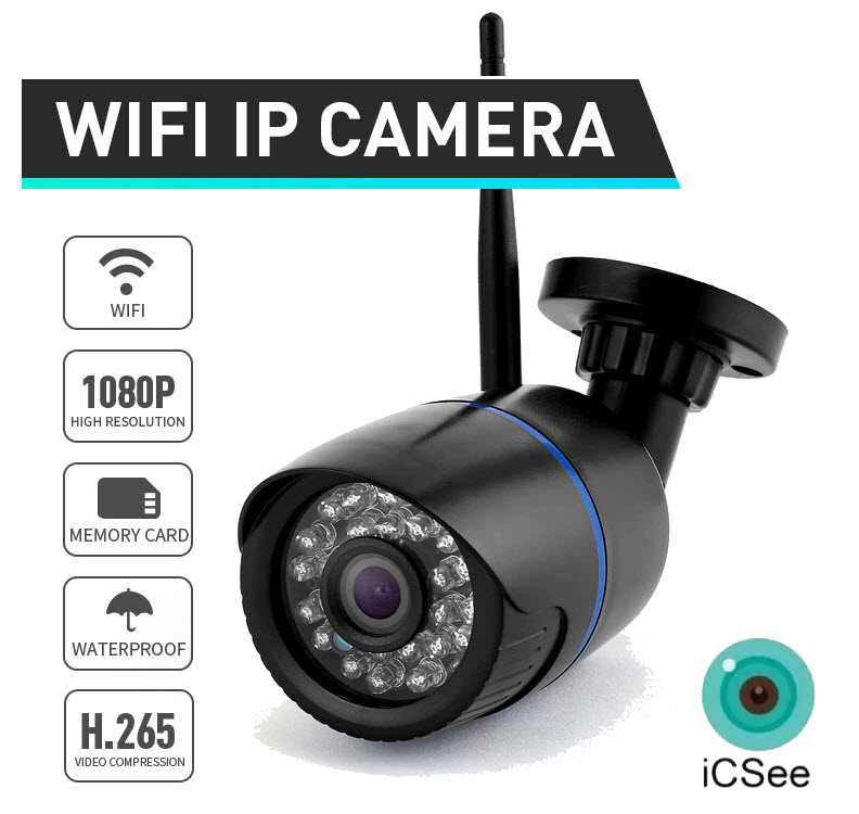 Уличная IP камера 2MP WiFi Full HD 1080p видеонаблюдение 3,6мм ONVIF