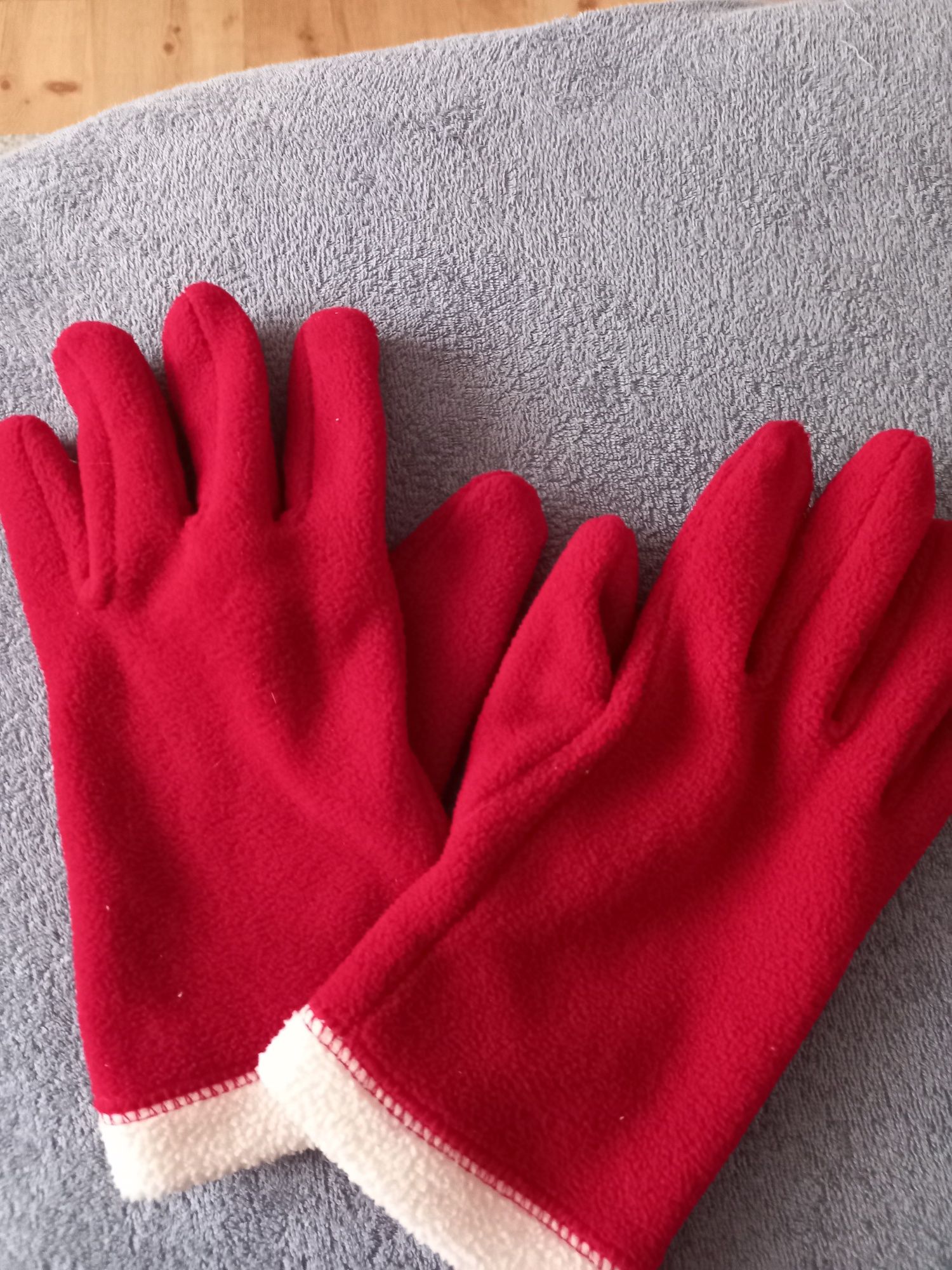 Ciepłe rękawiczki polarowe r. uniwersalny