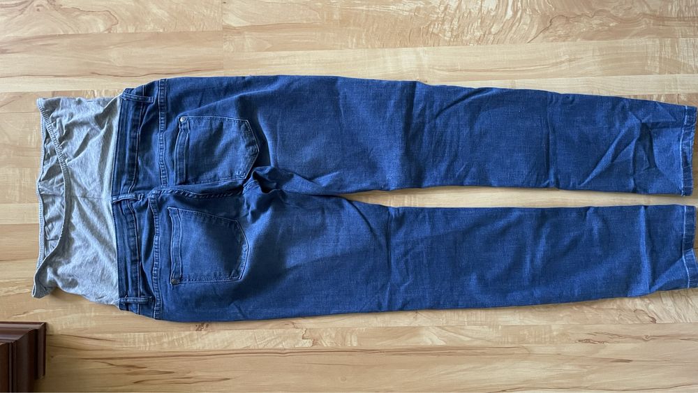 Jeansy ciążowe skinny fit, rozmiar 38