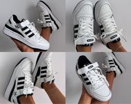 БЕЗ ПЕРЕДОПЛАТ‼️ Жіночі кросівки Adidas forum black white адидас форум