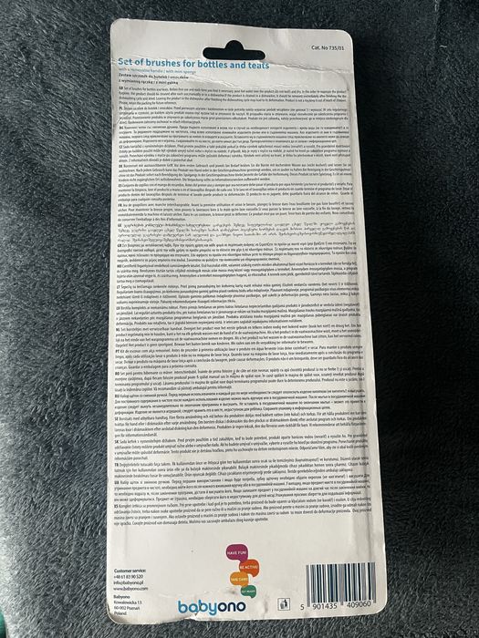 Nowy zestaw do mycia butelek Babyono