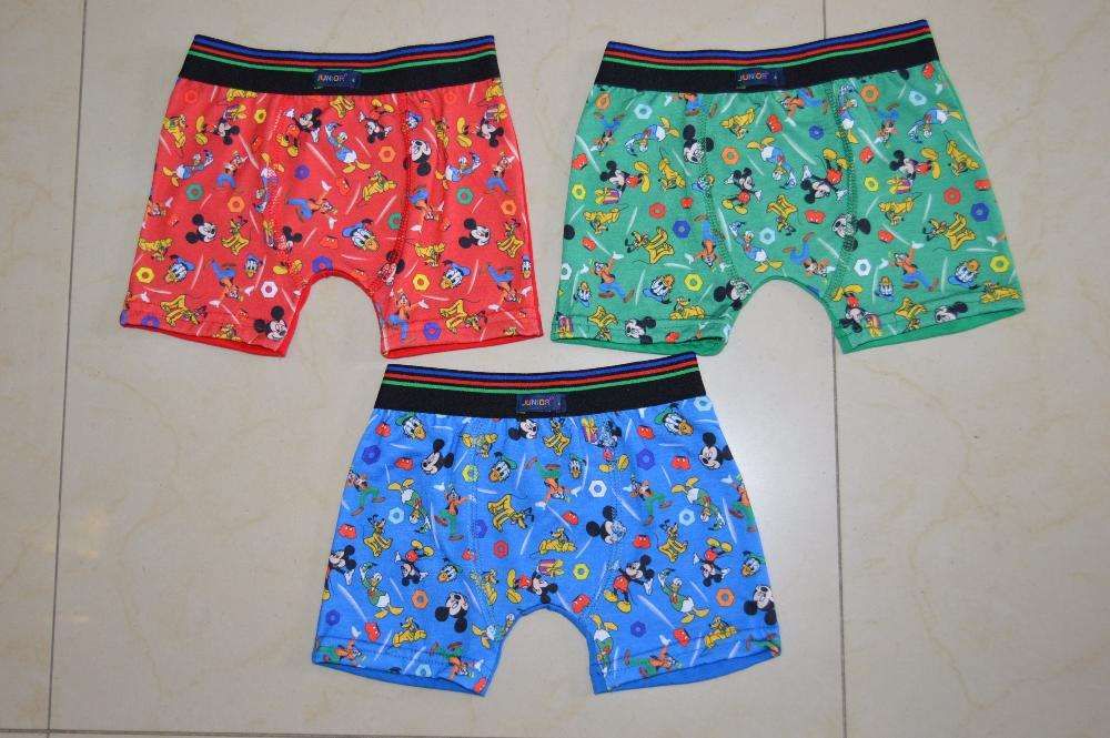 Boxers algodão rapaz mickey e cars