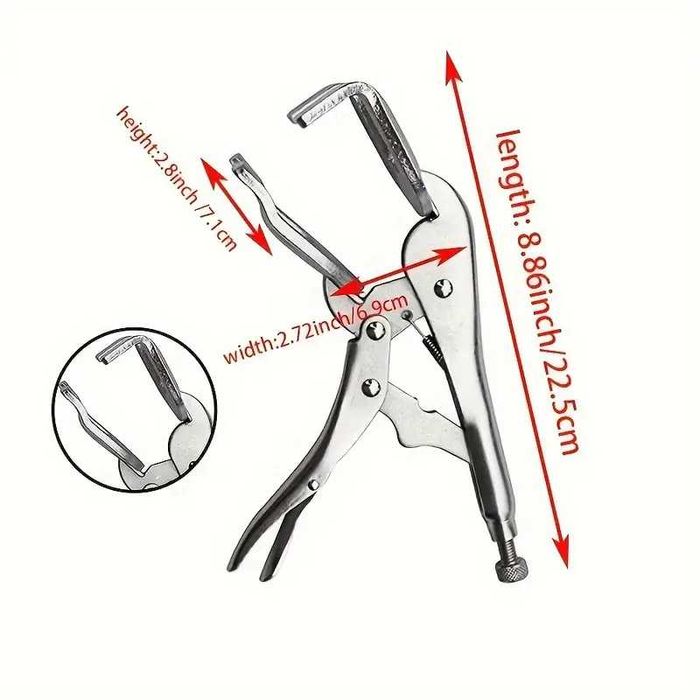 Szczypce morse'a spawalnicze, 225mm, typ u