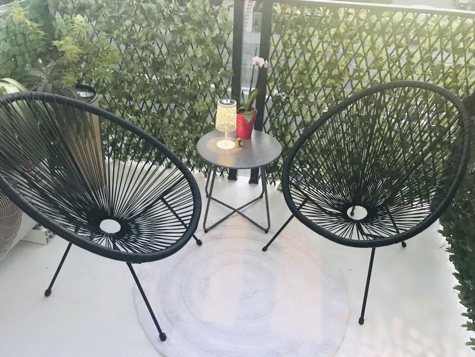 Komplet mebli na balkon taras ogrod