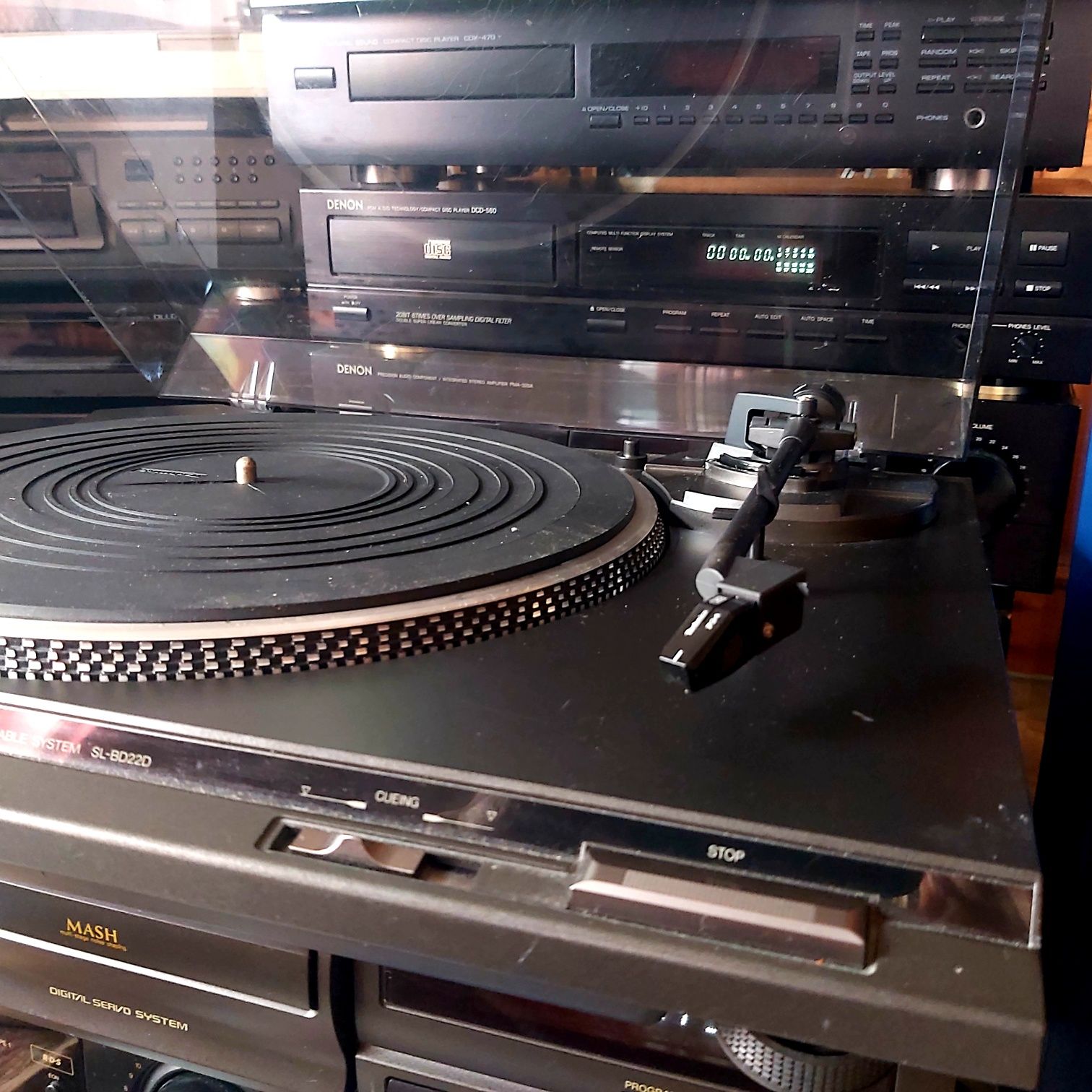 Gramofon TECHNICS SLBD 220 - nowy pasek ,oryginalna wkładka i  igła!