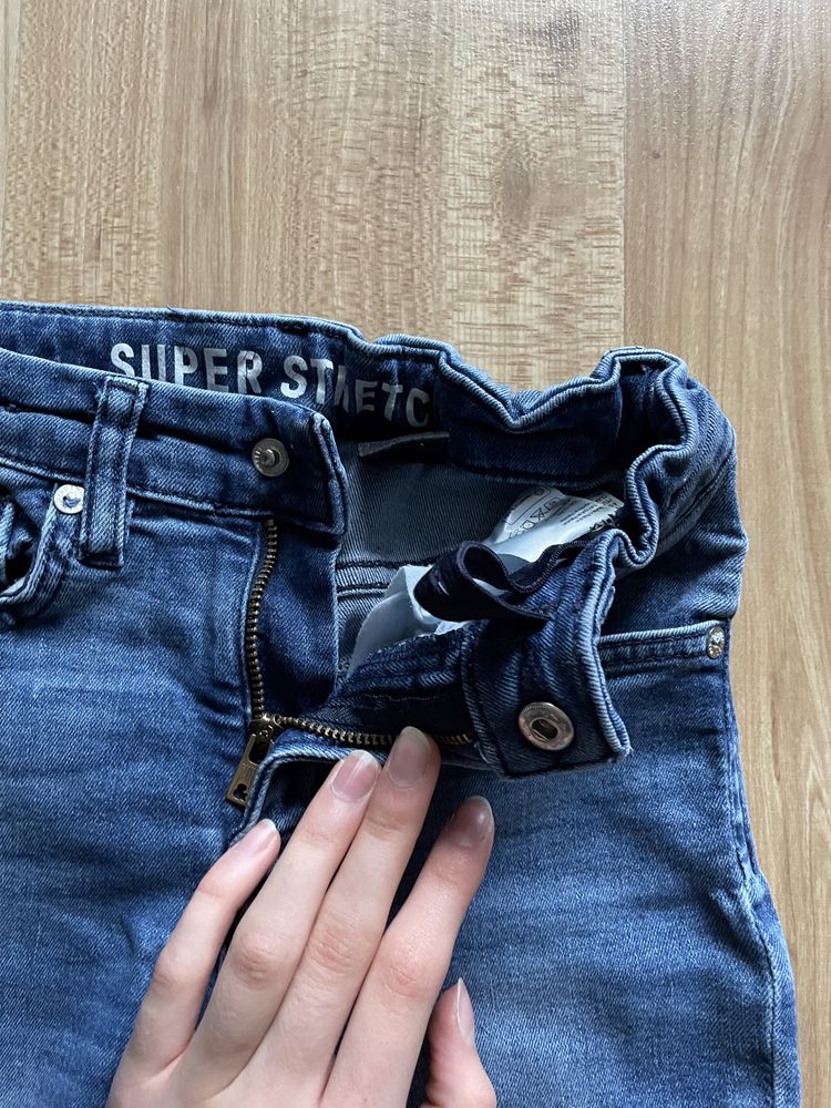 Spodnie, jeansy H&M SkinnyFit&Denim Super Stretch rozm. 122