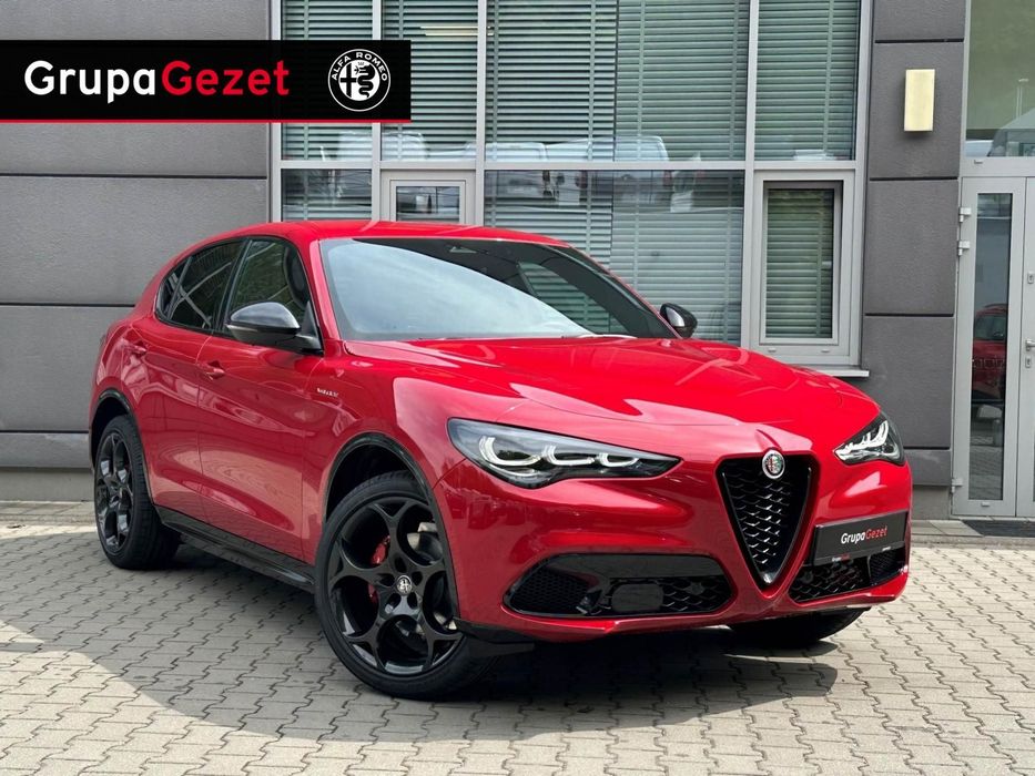 Alfa Romeo Stelvio Veloce 2.0 Turbo 280KM Q4 Felgi 21" kolor czerwony Alfa Red
