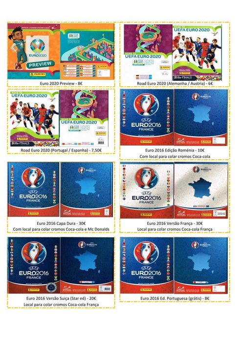 Cadernetas vazias futebol ver descrição Panini Topps e outras 1/3