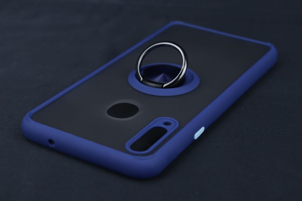 Capa Samsung Galaxy A20S Gel Rígido Bumper Azul *Portes GRÁTIS!!