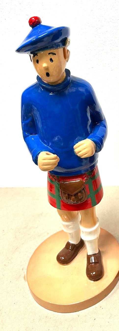 Estatua do Tintin de Kilt em resina 49 cm