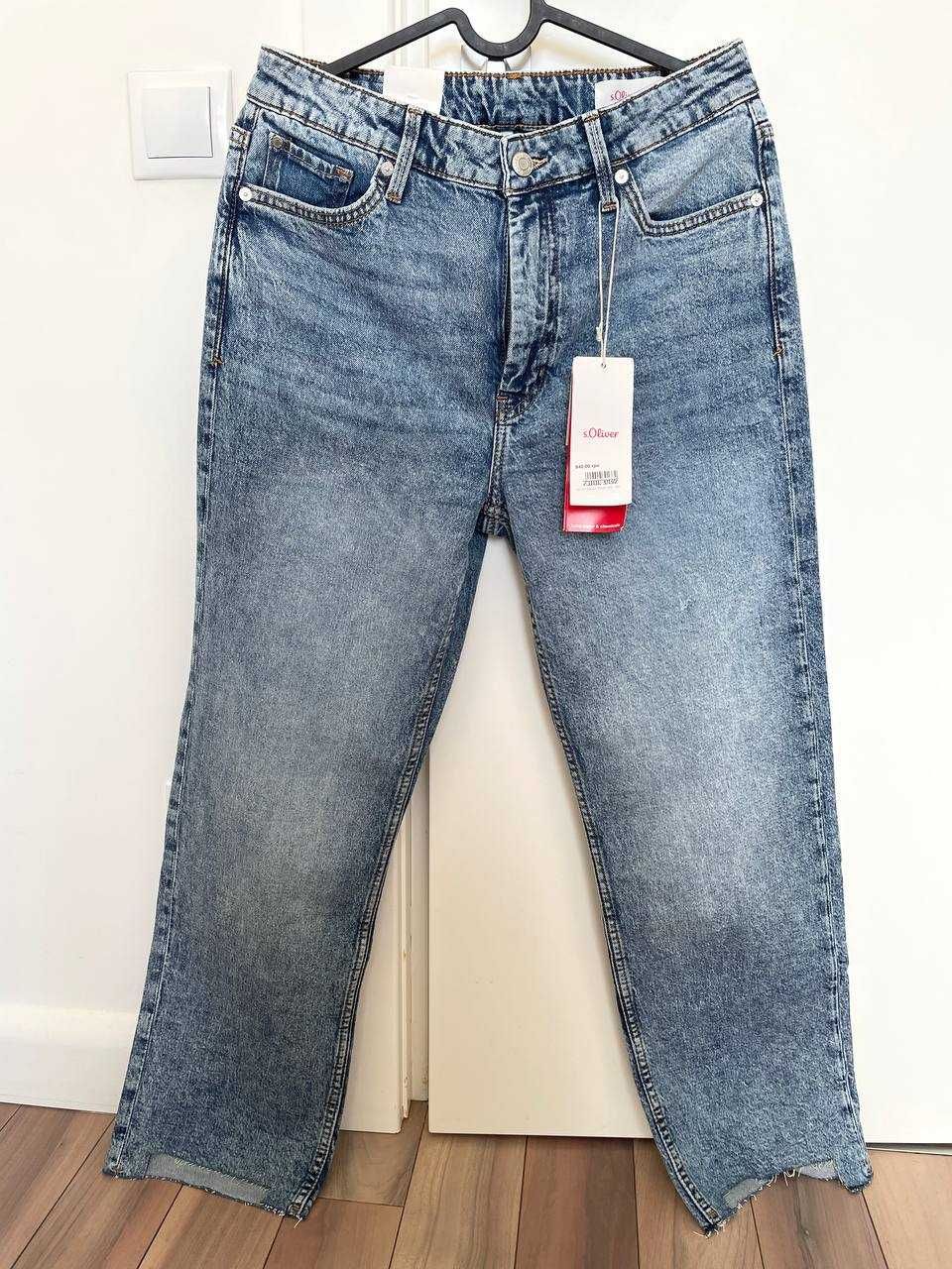 S.oliver світло-сині джинси, нові прямі, літні, 36 розмір