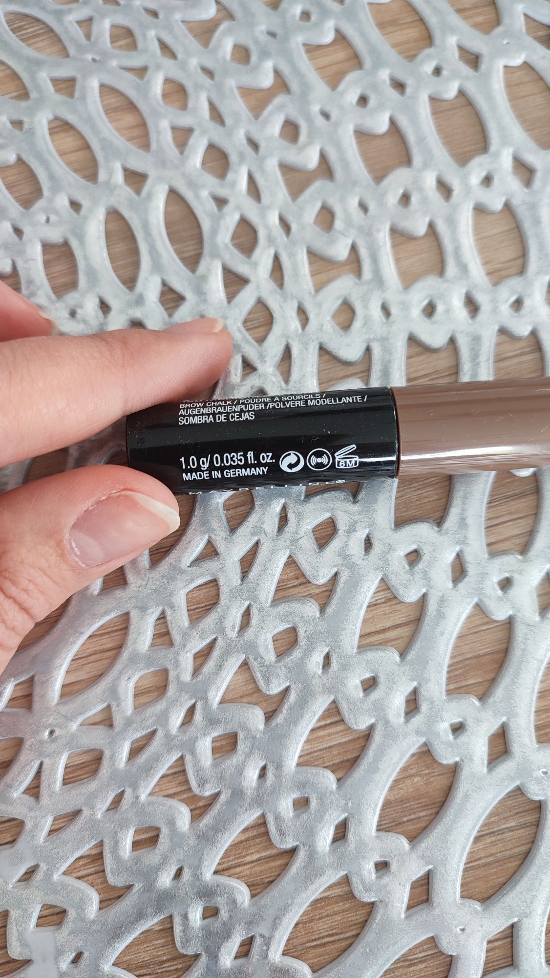 Maybelline, Proszek do brwi Brow Drama Shaping Chalk - 120 Medium Brow