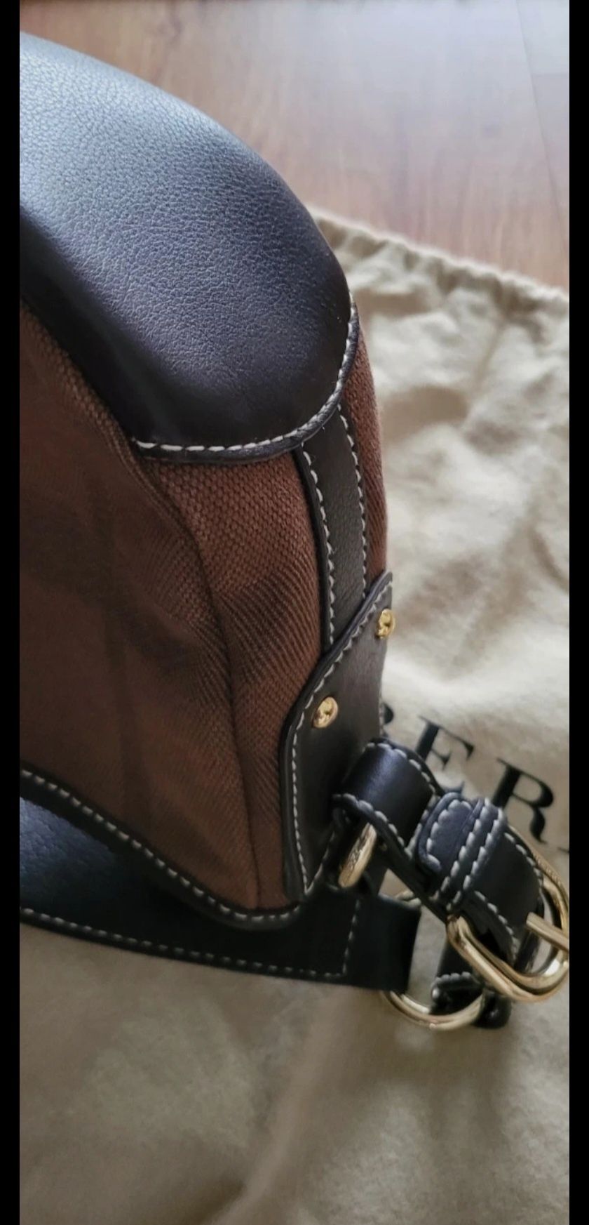 Bolsa castanha Burberry