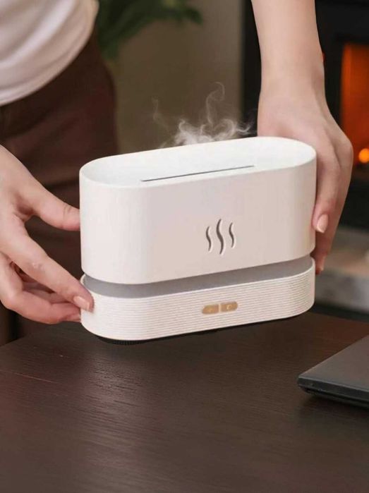 Зволожувач повітря з полум'ям як камін тільки не пахне димом