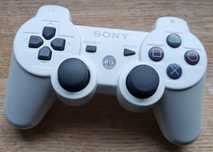Biały kontroler do konsoli ps3 sony playstation pad