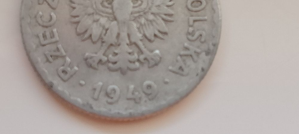 Moneta 1 zł z 1949r