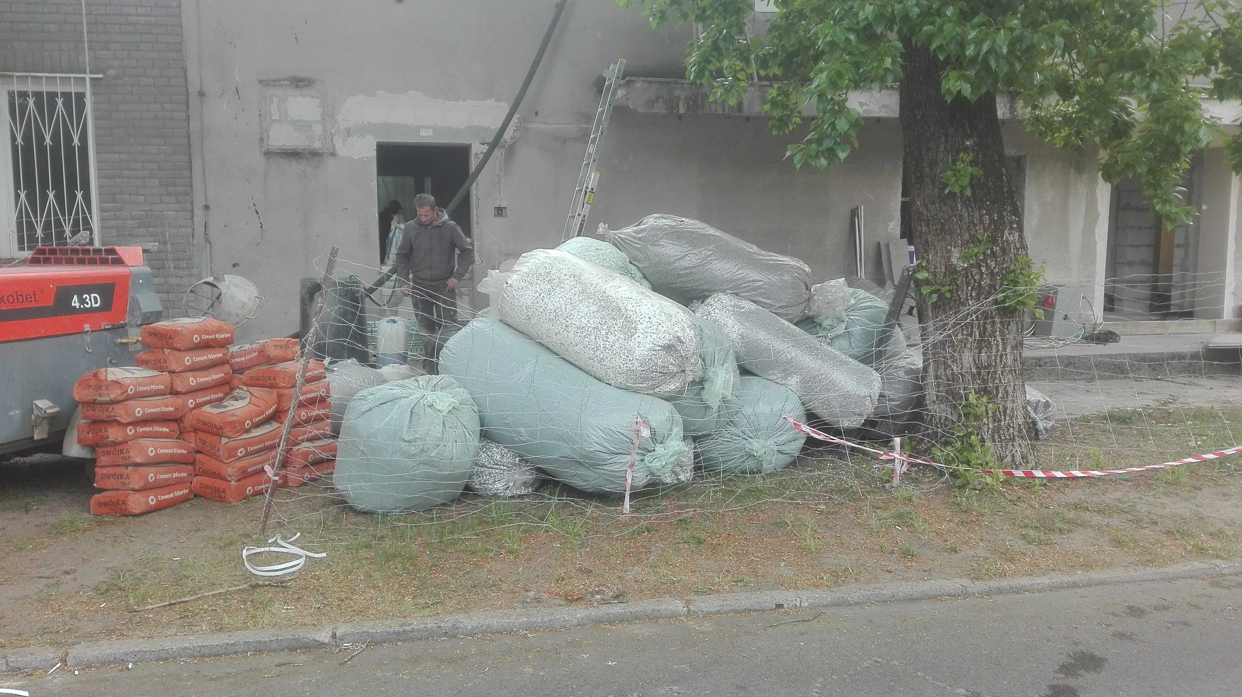 Styrobeton, regranulat ,lekkie posadzki, docieplenie stropodach ,