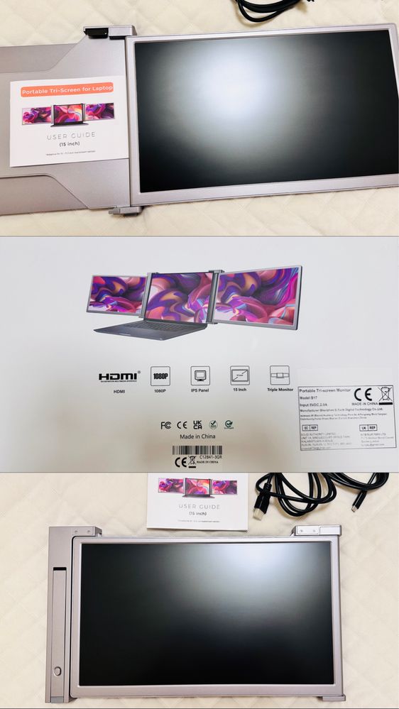 LAPTOP SCREEN EXTENDER 15.4IN HD 1080P - futerał w prezencie