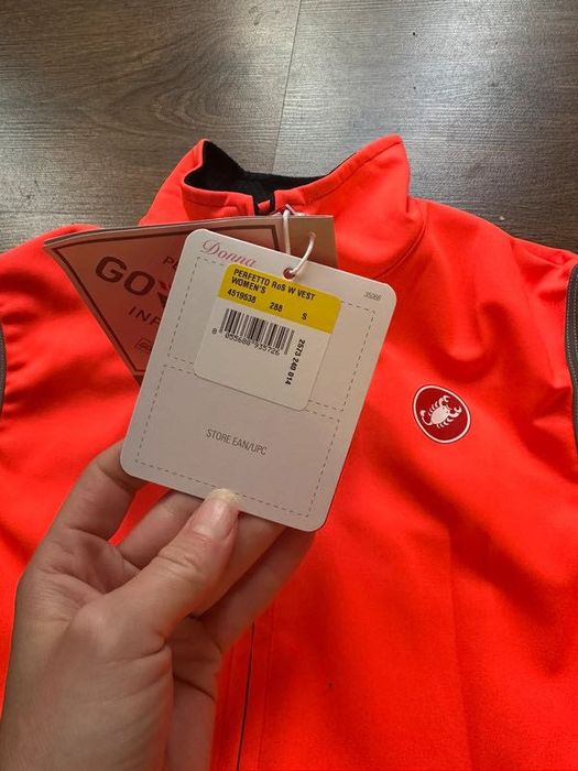 Damska kamizelka rowerowa Castelli Perfetto Gore Tex membrana