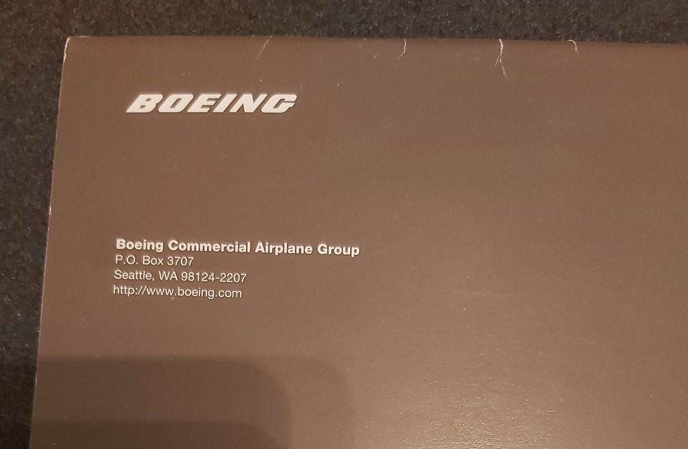 Boeing kalendarz samoloty 1997 rok kolekcjonerski