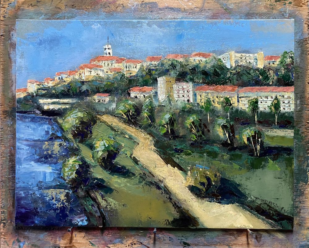 Vista Coimbra - Pintura a óleo sobre tela