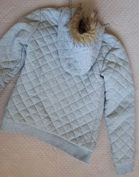 Blusão cinza de inverno