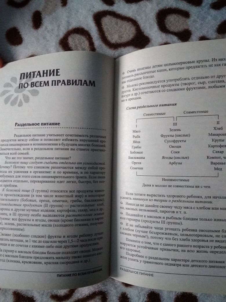 Книга"Питание ребенка от рождения до трех лет"