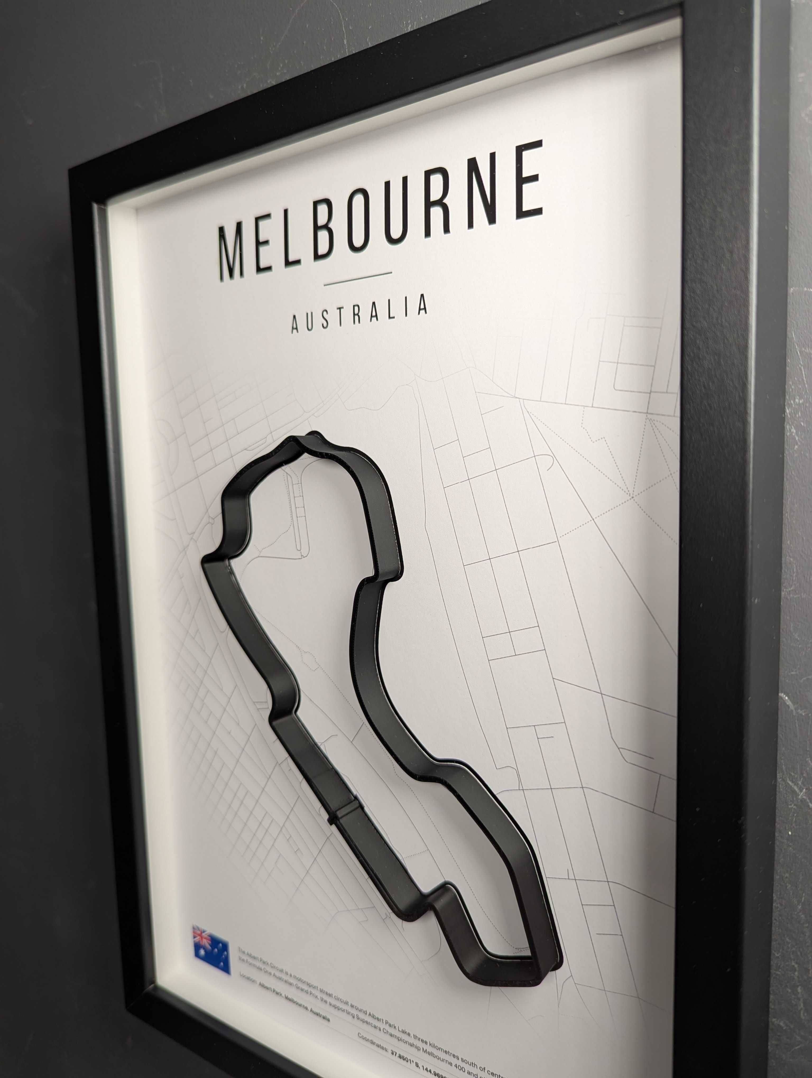 Об'ємна Рамка з 3D Трасою MELBOURNE 32x23x3 F1 Melbourne Grand Prix