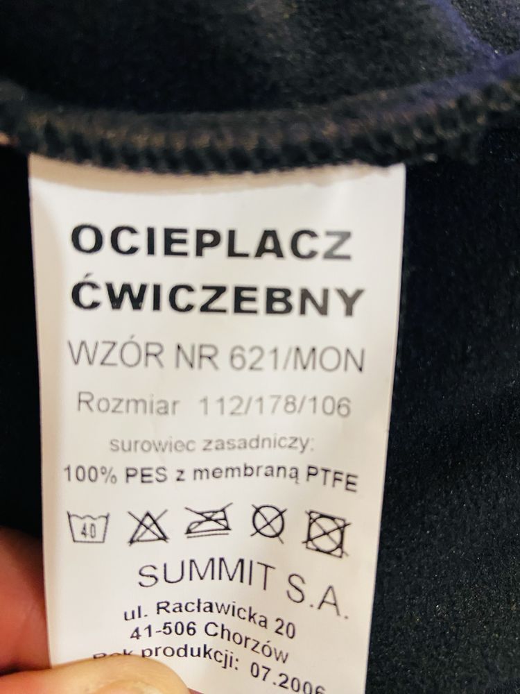 Ocieplacz ćwiczebny czarny