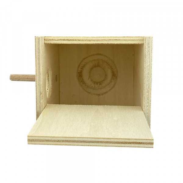 Ninho em Madeira para Periquitos – 12 x 14 x 15 cm